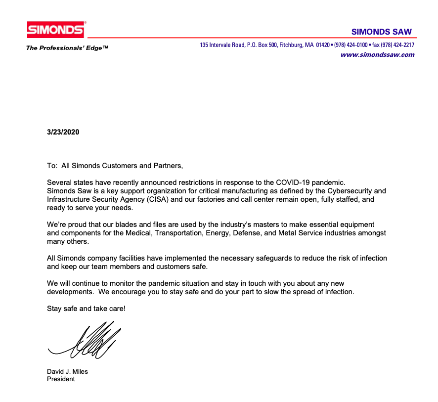 CUSTOMERS-LETTER